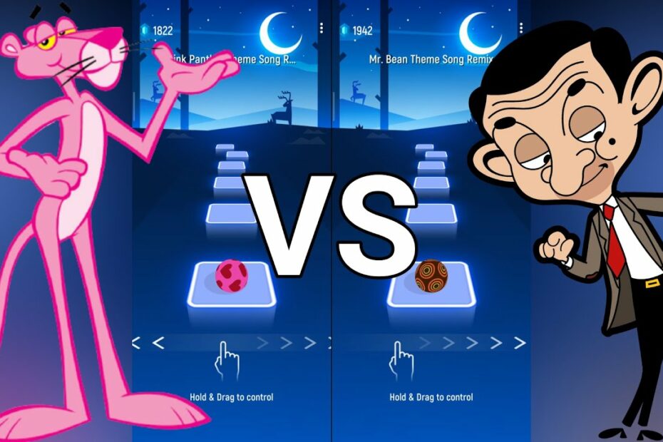 Pink Panther Theme Song Vs Mr. Bean Theme Song (Tiles Hop) - Youtube