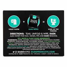 Amazon.Com: Dude Wipes - Flushable Wipes - 1 Pack, 48 Wipes - Unscented  Extra-Large Adult Wet Wipes - Vitamin-E & Aloe - Septic And Sewer Safe :  Health & Household